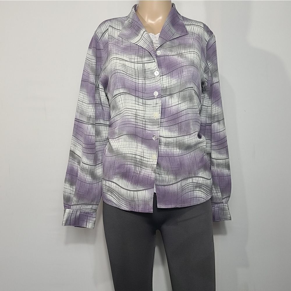 Alfred Dunner Button Up Shirt - Picture 2 of 9